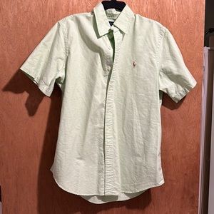 Ralph Lauren short sleeve button down light green